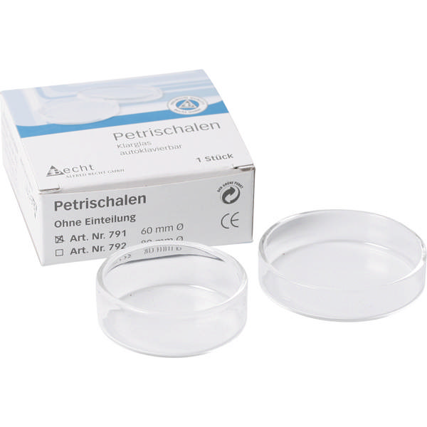 Petriskål uden inddeling 60 x 23 mm