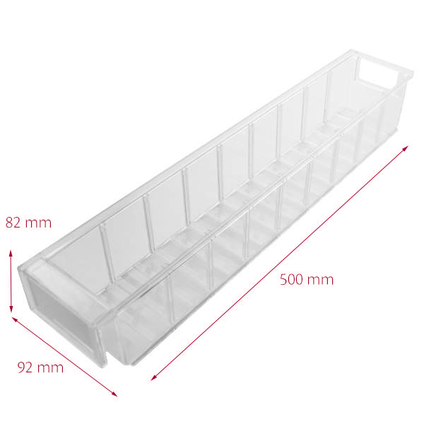 Hurtigkøb kasse 3 92 x 500 x 82 mm, klar, lukket front