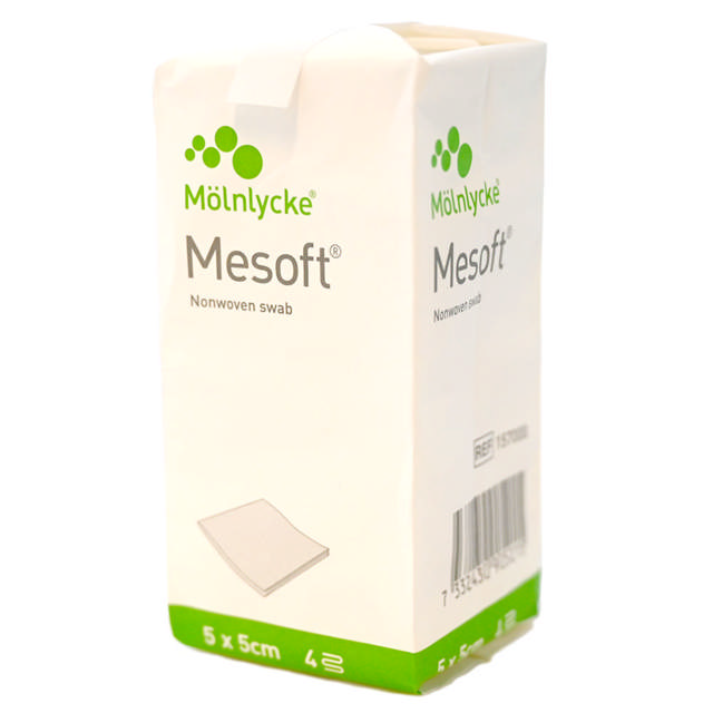 Mesoft S afspritningsklude hvide 5 x 5cm 157000