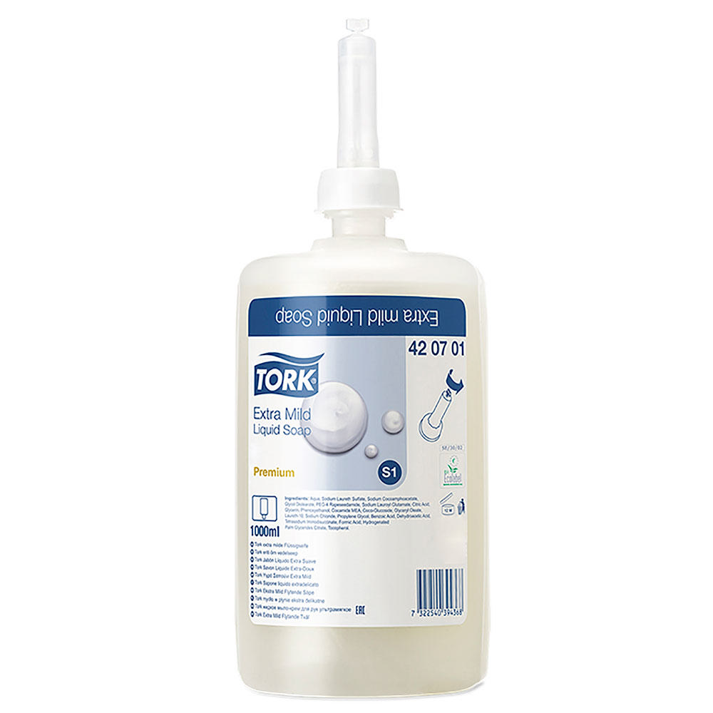 Tork S1 Premium sæbe extra mild, 1l. 5246
