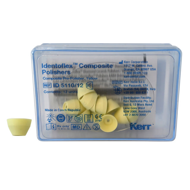 Identoflex komposit polerer stor kop gul 5110/12