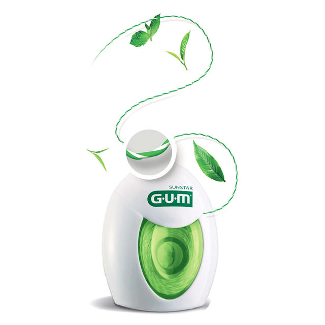 Gum Twisted Floss tandtråd vokset