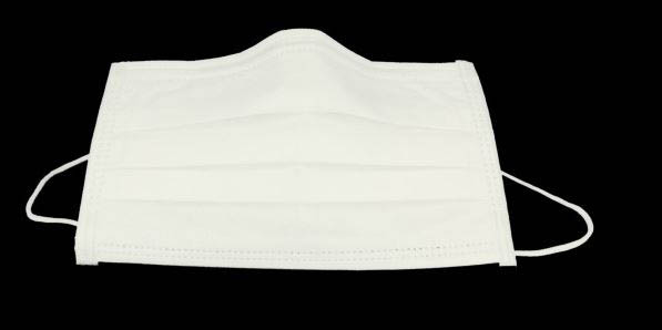 Mundbind hvide m/elastik 3-lags Prestige