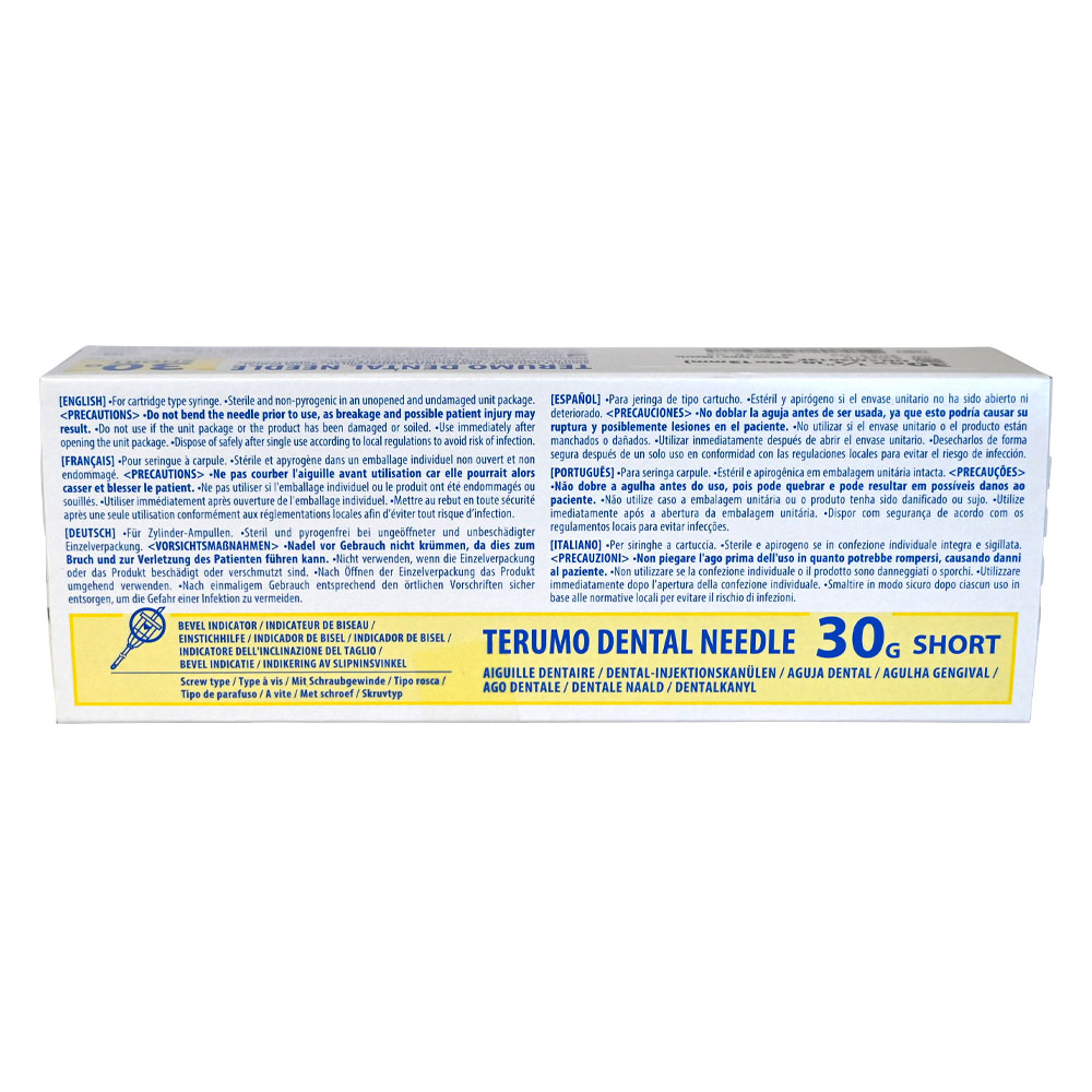 Terumo kanyler 30G/0,3 0x 13mm blåt gevind M3013F